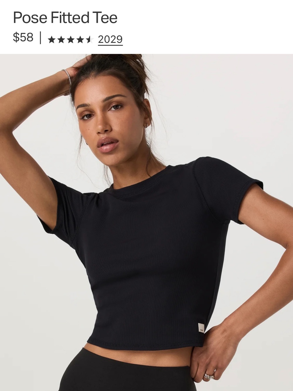 Vuori Pose Fitted Tee - Plum
